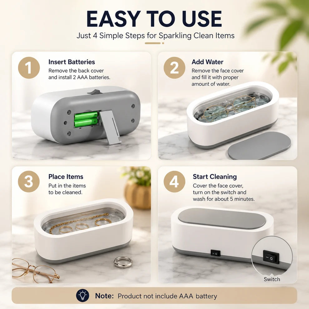 CLEANMATE™ - All In One Ultrasonic Cleaner